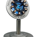 Moonacy Arc Reactor Night Light, Rechargeable Superhero Lamp, Gifts | Multi-Color Room Decor, Rotatable Display Light for Desks and Shelves