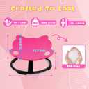 Spinning Chair for Autistic Kids,Sensory Toys for Kids with Autism,Training Body Coordination and Balance,Upgraded Owl Swivel Shape Sit and Spin Sensory Toys Indoor Outdoor,Friendly for 3+ (Pink)