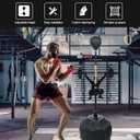 INNOLIFE Boxing Fast Respond Speed Bar Heavy Duty Punching Equipment Adjustable Height from 57"~74.8" Boxing Skills Training Free Standing