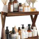 Wood Countertop Shelf Organizer, 2 Tier Wooden Shelf for Coffee Bar Accessories, Kitchen Spice Rack Organizer, Condiment Storage Caddy for Home, Office, Bathroom counter