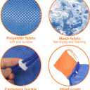 Cat Bathing Bag, Catcan Anti Scratch Cat Washing Bag Breathable Mesh Adjustable Grooming Shower Bags for Nail Trimming