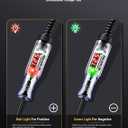 Automotive Test Light with 3-120V LED Digital Voltage Display, Auto Circuit Tester with Voltmeter & Dual Color Polarity Indicate, Electric Test Pen w/Stainless Probe for Car/Truck/SUV Checker