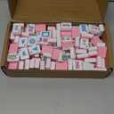 1.2American Mahjong Tile Set, 166 Mahjong Game Set with Pink Color (Tiles Only, No Racks and Other Accessories)