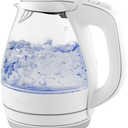 Visit the OVENTE Store4.54.5 out of 5 stars(52,313)OVENTE Electric Kettle, 1.5L Borosilicate Glass Countertop Water Heater and Boiler for Coffee or Tea, BPA-Free, Auto Shut-Off, Boil-Dry Protection, Removable and Washable Spout Filter, White KG83WAma