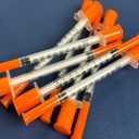 U-100 0.5cc/mL Syringes with 31G 5/16 inch (8mm) Needles Scientific Lab,Individual Package Pack of 100