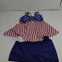 Zando Womens Tankini Swimsuits for Women 2025 Tummy Control Swimsuit Bathing Suit Top with Boyshorts Flowy Women' Swimwear 22W American Flag