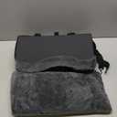 Mavora Max Portable Small Dog Seat for Car, Luxury Center Console Dog Car Seat Booster with Safety Tethers, AntiCollapse Pet Travel Carseat for SUV, Truck (Black/Grey)