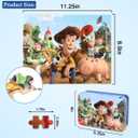 100 Pieces Jigsaw Puzzles for Kids Ages 4-8,Cute Toy Puzzles,Kid Boys Girls Children Learning Educational Puzzless Portable Box Pack Toys