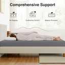 Novilla 6 Inch Twin Mattress In a Box, Cooling Twin Memory Foam Mattress