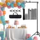 10x7 ft Backdrop Stand, Maxztill Adjustable Photo Studio Background Stand Support Kit, Banner Stand for Parties Wedding Photography Decoration with Carrying Bag