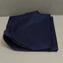 Aiyufneg Navy Blue Sheer Curtains 36 inches Long, Short Kitchen Window Treatment Solid Sheers Cafe Curtains Bathroom Voile Half Window Curtains 2 Panels, Rod Pocket, 40" Wx36 L