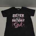 Sister of The Birthday Girl Matching Pink Coquette Bow T-Shirt, Size kids 3T