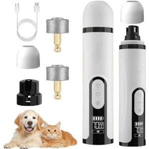 Heusom Silent Groom Pro Nail Grinder  Ultra-Quiet Dog Nail Grinder Safe & Efficient Pet Claw Care