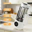 8-IN-1 IAGREEA Nut Milk Maker Machine, 35 oz Soy Milk Maker, Oat, Soy, Plant Based and Dairy Free Beverages, Juice, 2H Keep Warm Countertop Blender, 10 Blades, 12H Delay Start, BPA-Free, Self-Cleaning