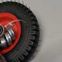 AR-PRO (2-Pack) 2.80/2.50-4" Tire and Wheel Set - 8 Inch Wheelbarrow Tire and Wheel Replacement with 3/4" Bearings and 3" Centered Hub - Extra Adapter kit includes 1/2" Bearings