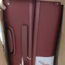 Jessica Simpson Countryside 30" Expandable 8-Wheel Spinner Large Checked Luggage Suitcase, Burnt Russet