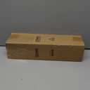 QDWIS Wood Curtain Rods for Windows 48 to 84 Inch,1'' Diameter Drapery Rods with Imitation Wood Grain Leaf Pattern Finials,Boho Adjustable Heavy Duty Curtain Rods Set,36-88'',Color:Natural Wood