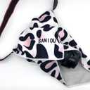 2 x Magic Self-Adhesive Cosmetic Makeup Storage Bag for Travelling, Protectable Travelling Organizer, Easy-Packing Cosmetic Bag Magic Patch Cloth, Camera Lens Protection Wrap, Camera Bag, (Pink Leopard)