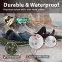 TREKOLOGY Sleeping Pad for Camping Ultra-Lightweight, 4" Thick Camping Mat with 7.2 R-Value for All Seasons Compact, Durable & WaterproofIdeal for Backpacking, Hiking, and Outdoor Adventures UL R7