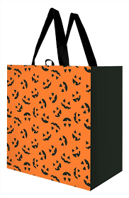 Halloween Grocery Tote Bags (Count of 5)