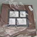 RECUTMS Self Adhesive Photo Album Scrapbook Album 60 Magnetic Double Sided Pages Leather Hardcover 13.3 x 13.4 (Inches) Large Leather Family Photo Albums with Sticky Page(Brown)