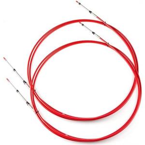 Datanly 2 Pcs 16ft Boat Throttle Cables 33C Marine Shift Control Box Cable for Outboard Engine Boat Motor Steering System Red