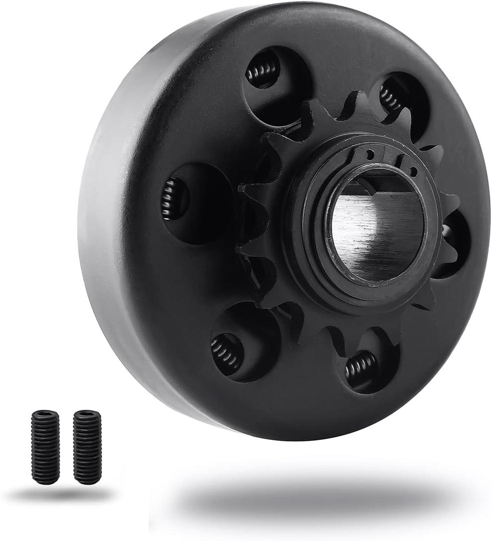 KARSEE Centrifugal Clutch, Go Kart Clutch Fit for 1inch Bore 14T 14 Tooth for 40 41 420 Chain,1 Inch Clutch, Mini Bikes