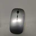 Wireless Keyboard and Mouse Ultra Slim Combo, TopMate 2.4G Silent Compact USB 2400DPI Mouse and Scissor Switch Keyboard Set with Cover, Batteries Included, for PC/Laptop/Windows/Mac - Gray Black