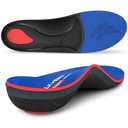 Walkhero Arch Support Inserts for Men & Women - Plantar Fasciitis Insoles with Max Cushion, Orthotics for Heel Pain Relief, Work Boots, Standing All Day (Men's 7-7.5 | Women's 9-9.5, Starry Blue)