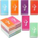 Juvale Colorful Tasks List Mini Notepads for Kids, Cross Design Notebooks (2x5 Inch, 36 Pack) - Office Supplies