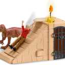 Schleich Dinosaurs - 169PC Conquest of The Dino Temple Mega Set - With 2 Dinosaur Figurines, Adventure Man Action Figure and Modular Play Structure - Dino Toys for Boys, Girls - Kids Ages 5+ | 42656