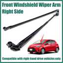 YUXIVCNE 85211-52520 Front Windshield Wiper Arm Compatible with Toyota Vitz NSP130 2013-2017 for Right-Hand Drive Only, Passenger Right Side Wiper Arm Replace 8521152520 85211 52520