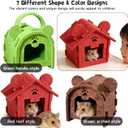 3-Pack Guinea Pig Houses Hideout, Small Pet Toy Cages, Cute Homes Bed for Small Animals Like Hamsters, Mouse Babies, Guinea Pigs, Ferrets, Chinchillas, and Hedgehogs to Hide and Rest.