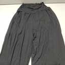 ODODOS Women's Wide Leg Palazzo Lounge Cropped Pants with Pockets Light Weight Comfy Casual Pajama Pants-24 inseam, Black, Small