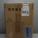 Carry On Luggage 22x14x9 Airline Approved, 20 Inch Hard Shell Carry On Luggage, Suitcase Carry-on Small Siutcase with Wheels (Black, 1PC)