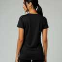 Real Essentials 5 Pack: Women's Dry-Fit Short Sleeve V Neck T Shirt Workout Fitness Yoga Top Tee (Available in Plus Size) (XXXL)