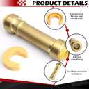 3/4" Slip Coupling, Push to Connect Brass Plumbing Fitting, Model U3016LFA