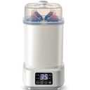 Baby Bottle Steamer and Dryer: 8 in 1 Compact Electric Steam - Portable for Travel and Home Use - for Baby Bottles Pacifiers Breast Pump Parts and Other Newborn Essentials BPA Free Auto Shut Off