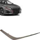 Front Bumper Grille Molding Trim Chrome Passenger Side Compatible with Nissan Altima 2023 2024 Replace# 62074-9HF0B