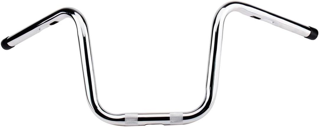 10 Inches Rise 1'' HandleBar Fits for Harley Sportster 883 1200 48 Dyna Fatboy Street Bob Softail Low Rider Chrome