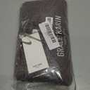 GRACE KARIN Women's Fall Knit Sweater Top, Long Sleeve Merino Wool Blend Pullover, Casual Crewneck Waffle Clothes 2025 (Brown, S)