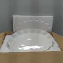 Beatriz Ball VIDA Bloom Large Oval Platter (White) 2 pack.