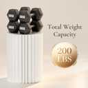 3Pcs Cylinder Stands for Party, Round Cardboard Pedestals with Acrylic Top