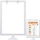 Geelin 1 Pcs Mini Anchor Chart Holder 8 x 12 Inches Learning Card Stand Anchor Chart Storage Double Sided Card Display for Holding Alphabet Number Vocabulary Paper Organization Interactive Displays