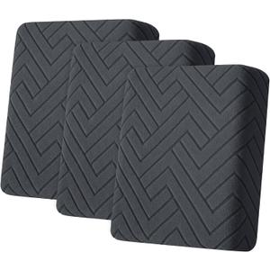 Couch Cushion Covers Non Slip Stretch Sofa Slipcovers,Dark Gray | Anti-Slip, 3-Pieces, Elastic Bottom, Stretchy, Pet Friendly, Machine Washable, Durable, for Sofa, Couch, Chair, Living Room