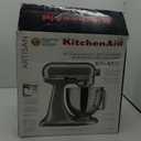KitchenAid Artisan Series 5 Quart Tilt Head Stand Mixer with Pouring Shield KSM150PS, Contour Silver
