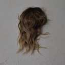 MISSQUEEN Medium Length Ombre Blonde Wavy Wig Short Curly Blond Wig for Women Synthetic Middle Part Heat Resistant Fiber Blonde Hair Wigs for Everyday Hairstyle Party Use (Brown Omber Blonde)