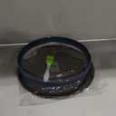 Glass Microwave Cover for Food 10.5 Inch Microwave Splatter Cover With Easy Grip Meteorite Shape Handle Microwave Cover Glass Guard Lid Vented Edge Plate Cover for Heating Food (Dark Blue)