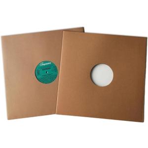 45 Record Sleeves, 2PCS 7inch Brown Vinyl Record Inner Sleeves, Heavyweight Acid Free Paper for EP Records Storage
