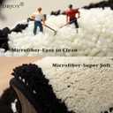 Bathroom Modern Rugs Non-Slip Black with White Mats Funny Heart Design Washable Bath Rugs Microfiber (Double Heart, 2'x1'4")